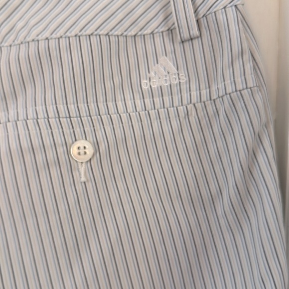 Women’s Adidas Climalite Striped Polyester & Spandex Athletic Golf Shorts Sz 10 - Picture 6 of 8